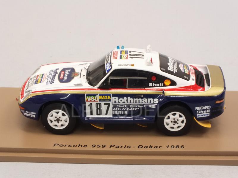 Porsche 959 #187 Rally Paris-Dakar 1986 Kussmaul - Unger - spark-model