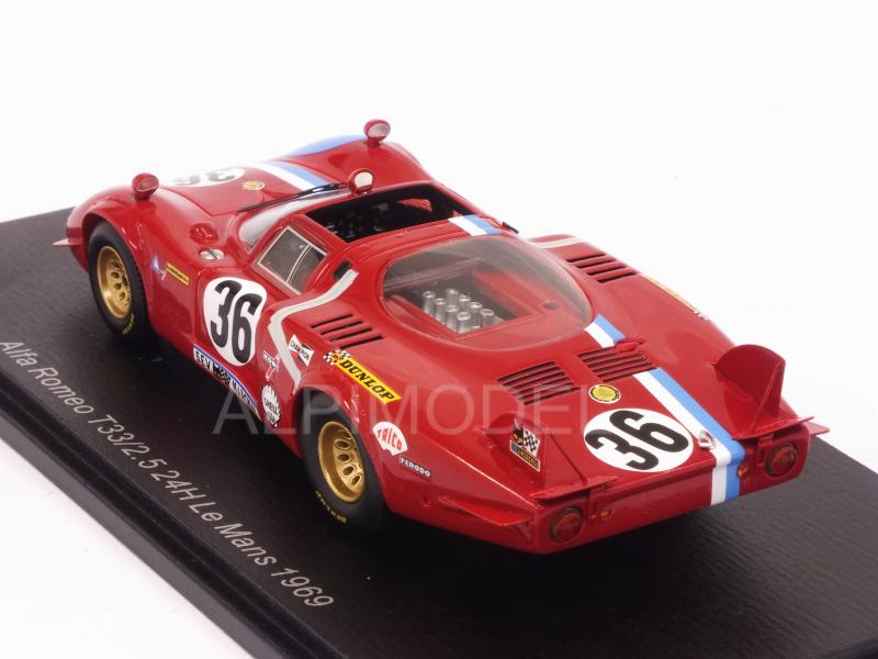 Alfa Romeo T33/2.5 #36 Le Mans 1969 Pilette - Slotemaker - spark-model