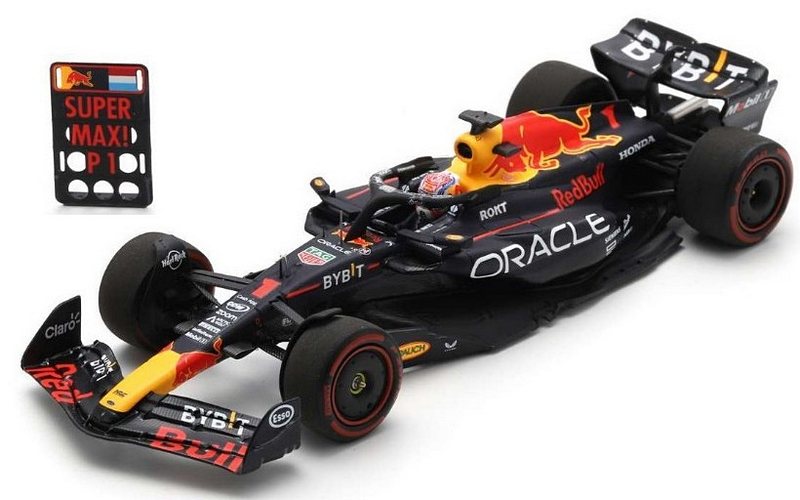 Red Bull RB19 #1 Winner GP Belgium 202 Max Verstappen (with pitboard) World Champion by spark-model