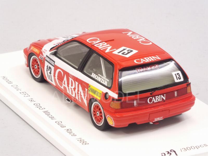 Honda Civic EF3 #13 1st Gr.3 Macau Guia Race 1988 Kazuo Shimizu - spark-model
