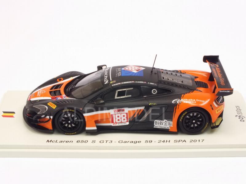Spark 1/43 McLaren 650 S Gt3 #188 Spa 2017 Ellis Goodwin Sb153 for sale online 