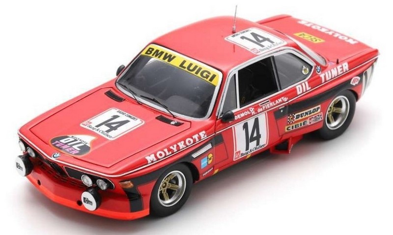 BMW 3.0 CSi #14 Spa 1974 De Fierlant - Demol - Dieudonne by spark-model