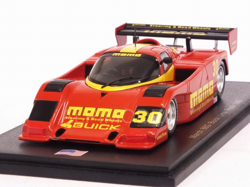 SPARK MODEL US050 MARCH 86G N.30 LIME ROCK 150 LAPS 1988 M.ROE-G.MORETTI 1:43 