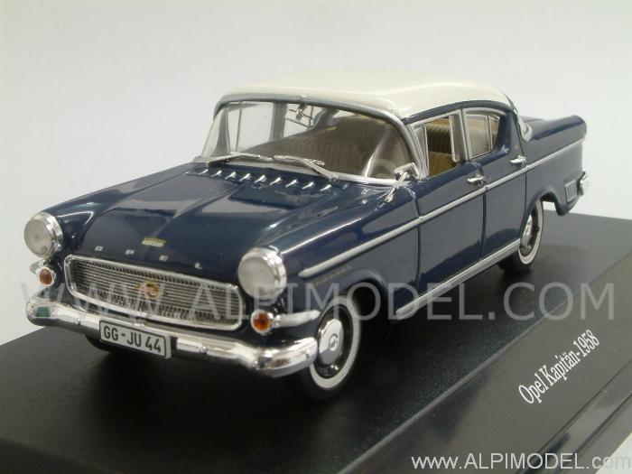 Opel Kapitaen 1958 (Cordoba Blue/Alabaster White) by starline