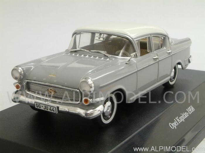 Opel Kapitaen 1958 (Como Grey/Alabaster White) by starline