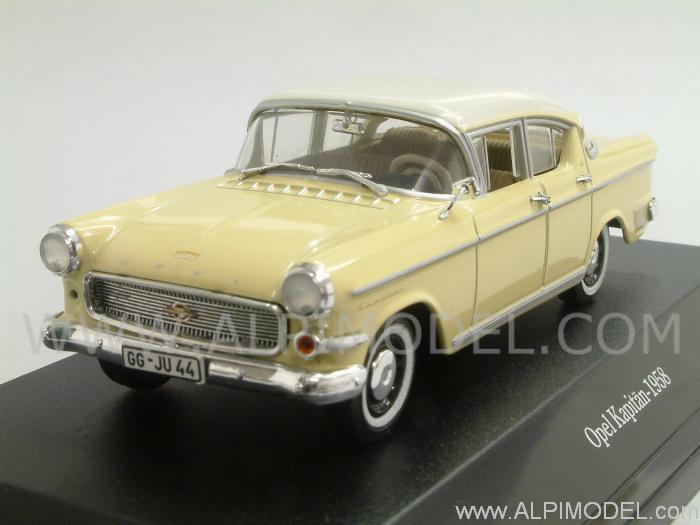 Opel Kapitaen 1958 (Sahara Yellow/Alabaster White) by starline