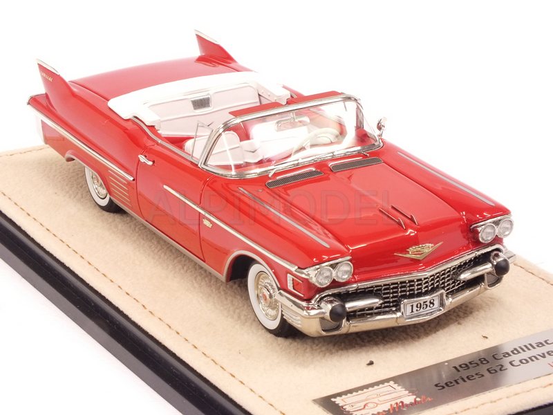 Cadillac Series 62 Convertible 1958 (Red) - stamp-models