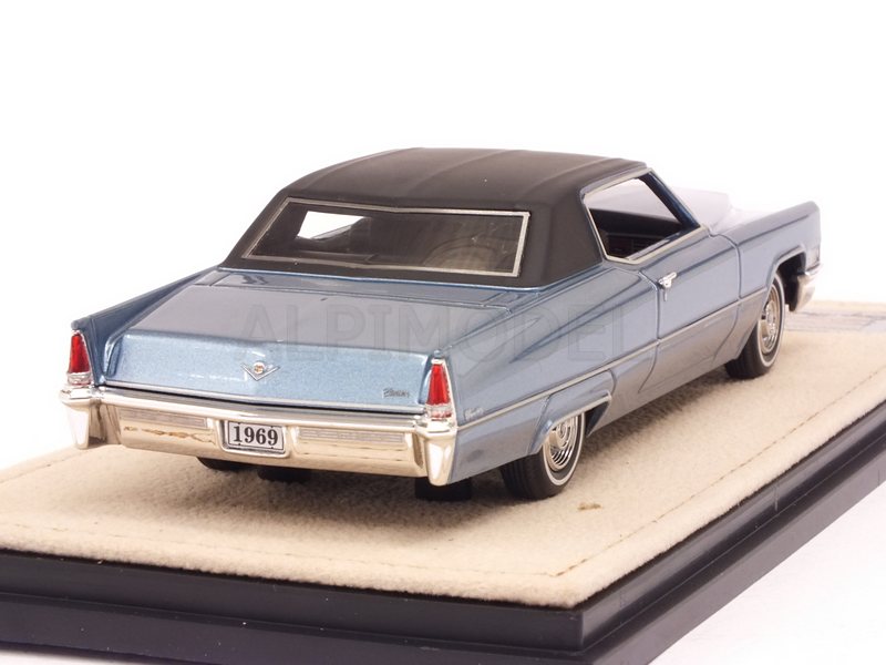 Cadillac Coupe DeVille 1969 (Astral Blue Metallic) - stamp-models