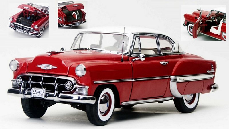 Chevrolet Bel Air Hard Top Coupe 1953 (Red/White) by sunstar