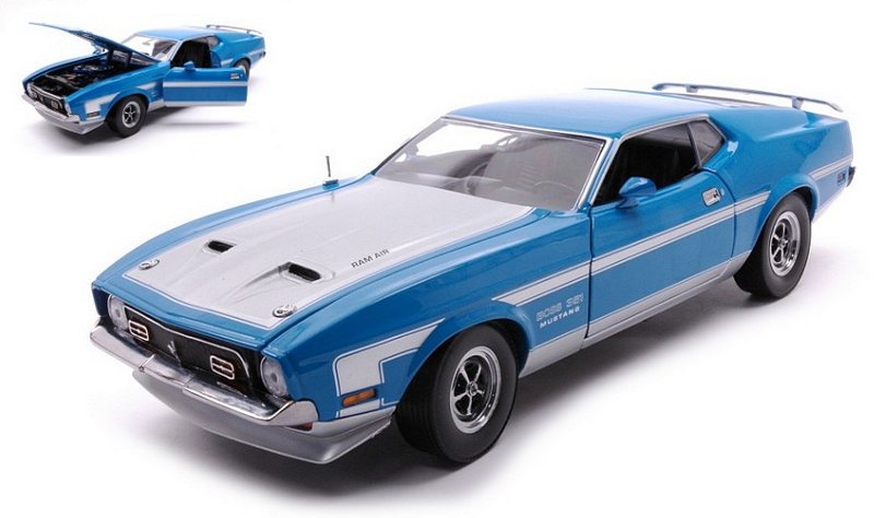 Ford Mustang Boss 351 Grabber 1971 (Blue/White) by sunstar