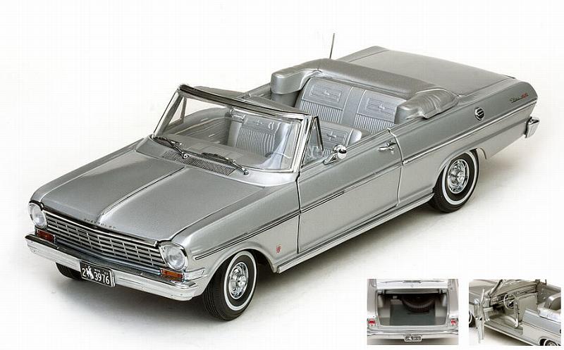 Chevrolet Nova Open Convertible 1963 Satin Silver by sunstar