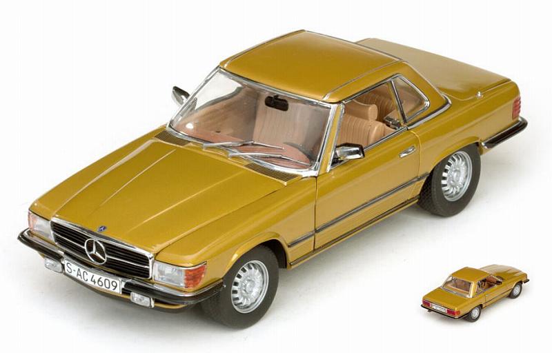 Mercedes 350 SL Hard Top Coupe  1977 Gold by sunstar