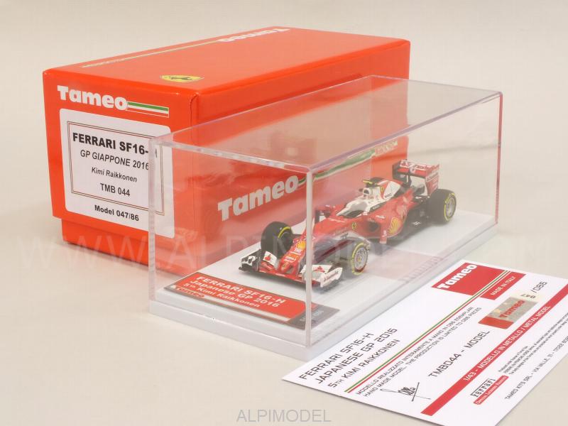 Ferrari SF16-H GP Japan 2016 Kimi Raikkonen (HQ Metal model) - tameo