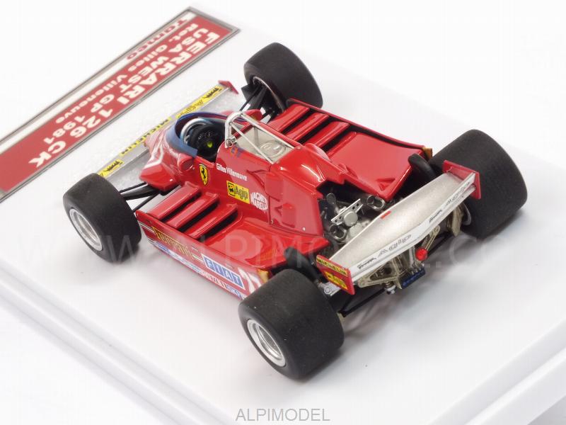 Ferrari 126 CK #27 GP USA West 1981 Gilles Villeneuve (HQ Metal model) - tameo
