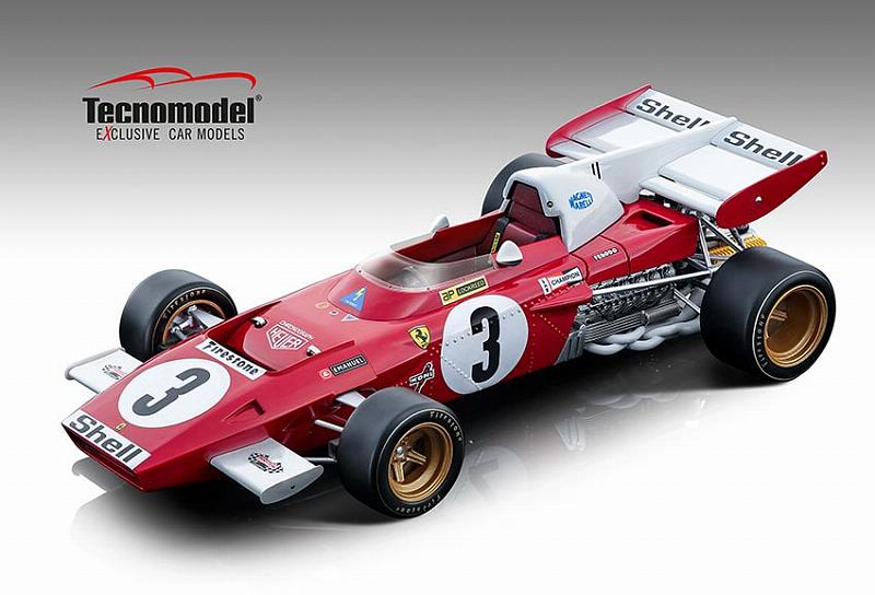 Ferrari 312 B2 F1 Clay Regazzoni 1971 N.3 3rd Netherland Gp 1:18 by tecnomodel