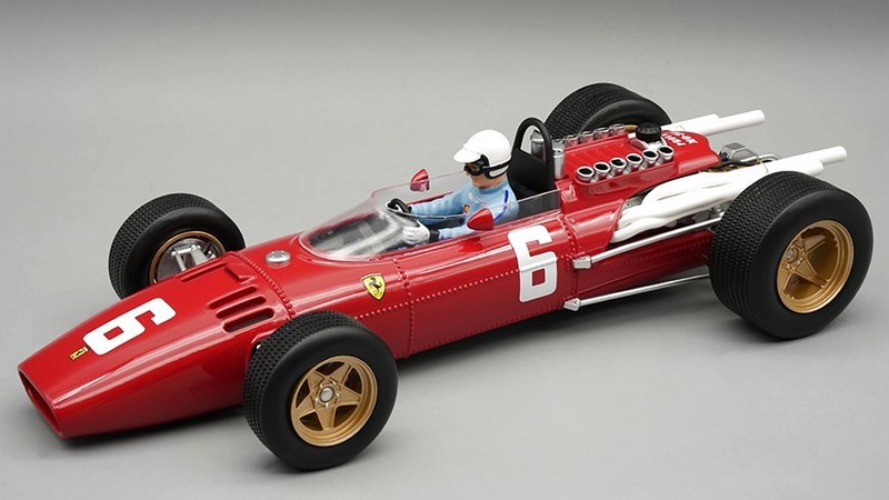 Ferrari 312 F1 #6 Winner GP Monza 1966 Ludovico Scarfiotti (with driver figure) by tecnomodel