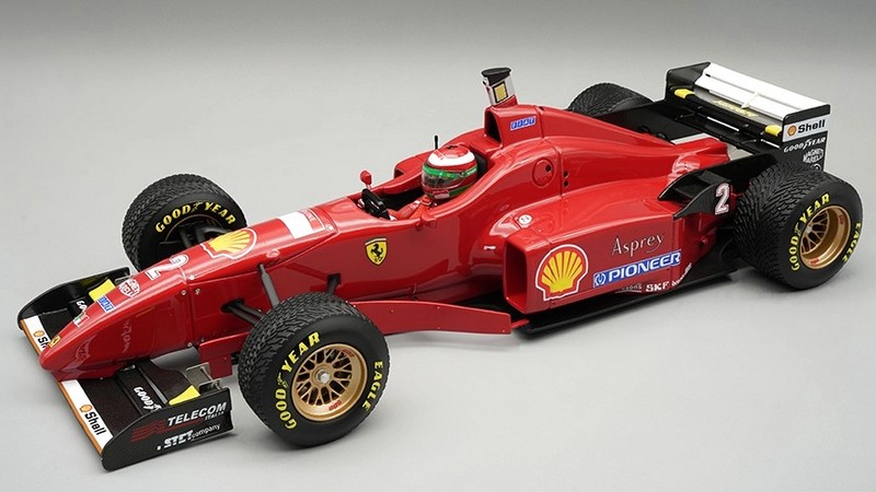 Ferrari F310 #2 GP Spain 1996 Eddie Irvine (with driver) (rain tyres) by tecnomodel