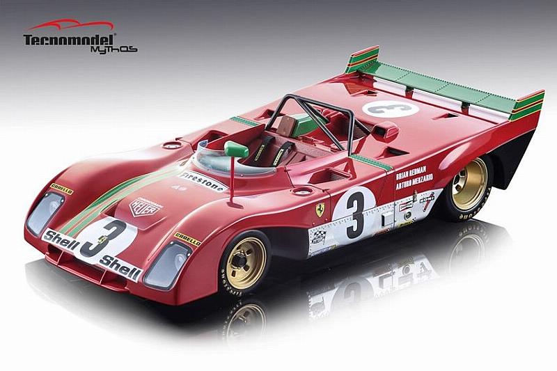 1/18 scale Tecnomodel Ferrari 312PB SPA 1000KM 1972 TM18-62E 