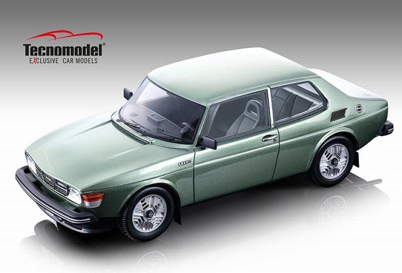 Saab 99 Turbo 1979 Light Green 1:18 by tecnomodel