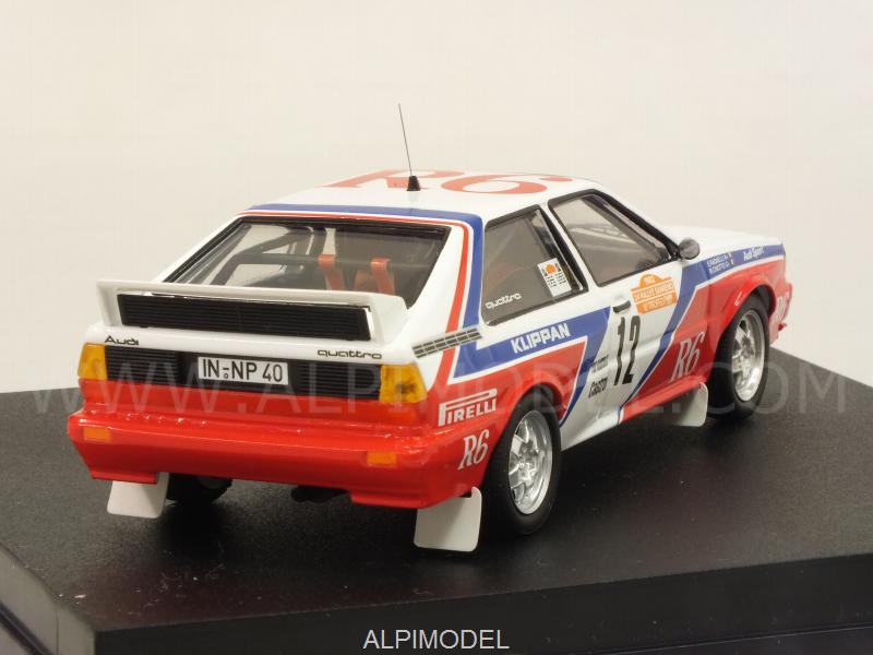 Audi Quattro #12 Rally Sanremo 1982 Cinotto - Radaelli - trofeu