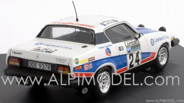 Triumph TR7 #24 RAC Rally 1976 Culcheth - Syer - trofeu