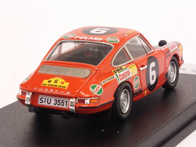 Porsche 911S #6 East African Safari 1970 Zasada - Sochacki - trofeu