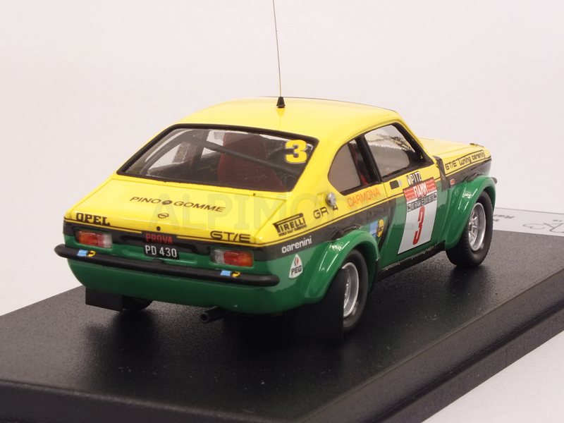 Opel Kadett GT/E #3 Rally Isola d'Elba 1977 Rohrl - Pitz - trofeu