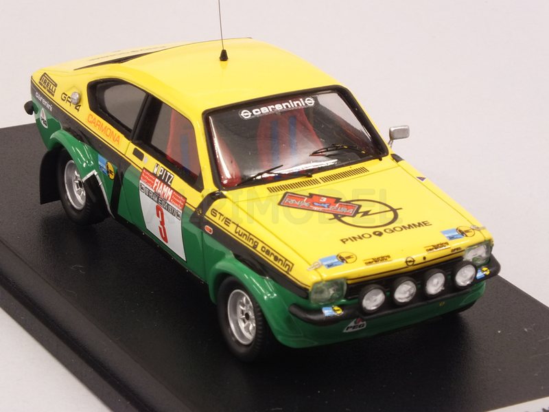 Opel Kadett GT/E #3 Rally Isola d'Elba 1977 Rohrl - Pitz - trofeu