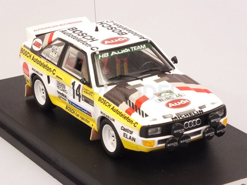 Audi Sport Quattro #14 Rally Steiermark 1985 Mayer - Gottlieb - trofeu
