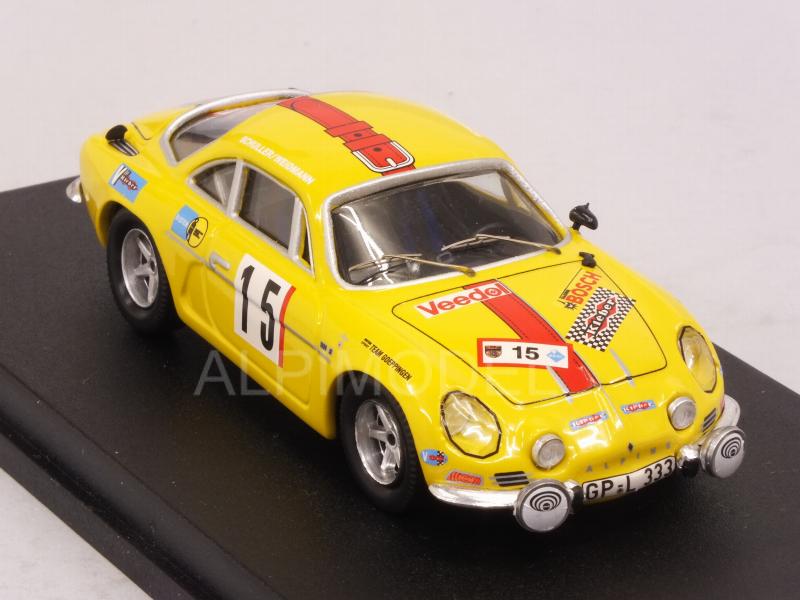 Alpine A110 Renault #15 Olympia Rally 1972 Schuller - Weidmann - trofeu
