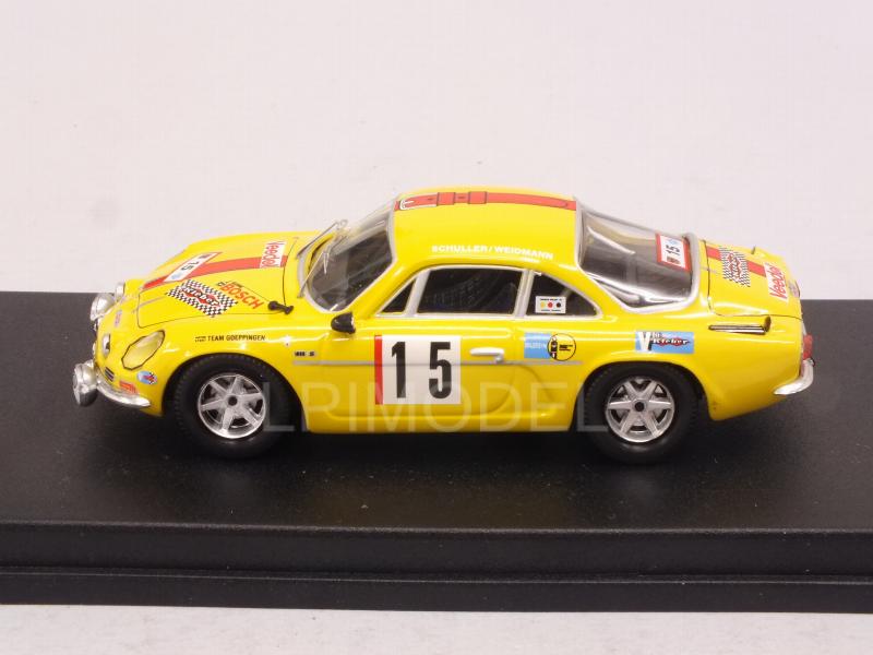 Alpine A110 Renault #15 Olympia Rally 1972 Schuller - Weidmann - trofeu