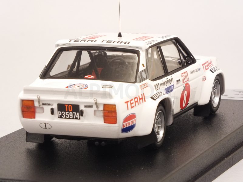 Fiat 131 Abarth #8 Rally 1000 Lakes 1978 Lampinen - Markkanen - trofeu