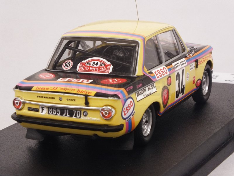 BMW 2002 Ti #34 Rally Monte Carlo 1975 Bos - Durkaleck - trofeu