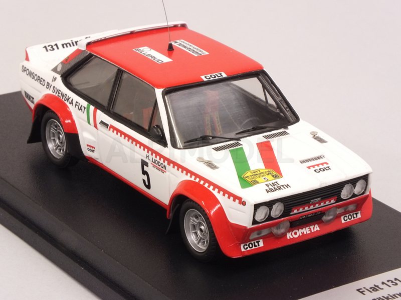 Fiat 131 Abarth #5 Rally Sweden 1977 Makinen - Liddon - trofeu