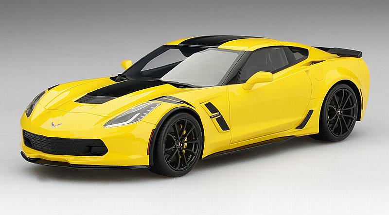 Chevrolet Corvette Grand Sport Corvette Racing Yellow Top Speed by true-scale-miniatures