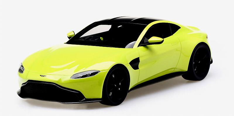 Aston Martin Vantage 2018 (Lime Essence)  'Top Speed' Edition by true-scale-miniatures