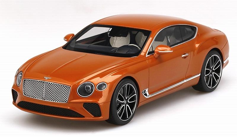 Bentley New Continental GT (Orange Flame) Top Speed Edition by true-scale-miniatures