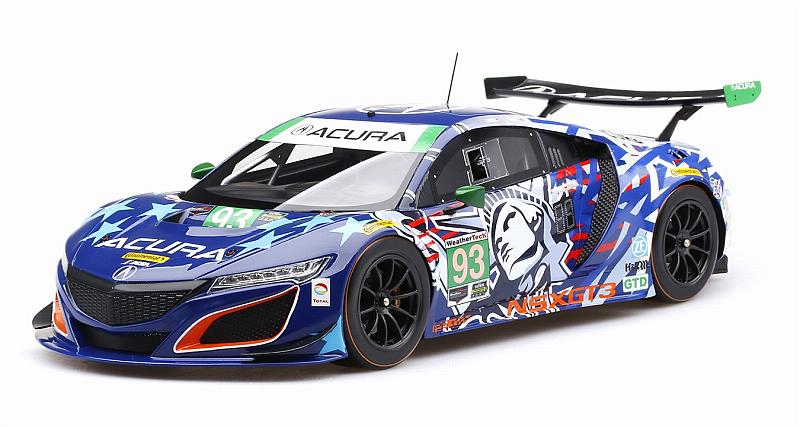 Acura NSX GT3 #93 Statue of Liberty IMSA Championship Watkins Glen 2017 'Top Speed' Edition by true-scale-miniatures