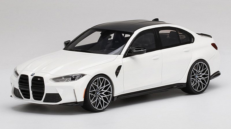 BMW M3 Competition (G80) (Alpine White) 2021 Top Speed Edition by true-scale-miniatures