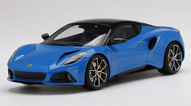 Lotus Emira Seneca (Blue) Top Speed Edition by true-scale-miniatures