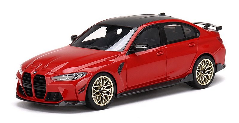 BMW M3 M-performance (G80) (Toronto Red Metallic) 'Top Speed' Edition by true-scale-miniatures