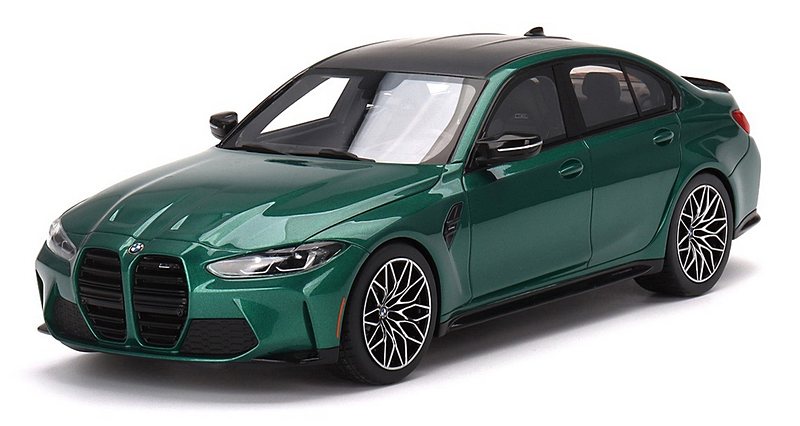 BMW M3 Competition (G80) Isle of Man Green Metallic 'Top Speed' Edition by true-scale-miniatures