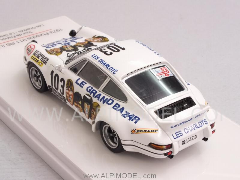 Porsche 911 RS 2.7 #103 Le Grand Bazar 'Les Charlots' Tour De France 1973 - true-scale-miniatures