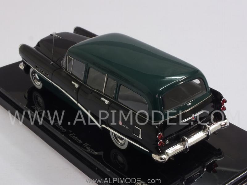 Buick Century Estate Wagon 1954 (Black/Green) - true-scale-miniatures