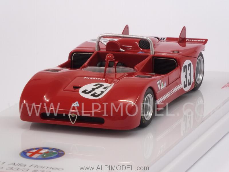 Alfa Romeo Tipo 33/3 #33 6h Watkins Glen Can-am 1971 Pescarolo Stommelen by true-scale-miniatures
