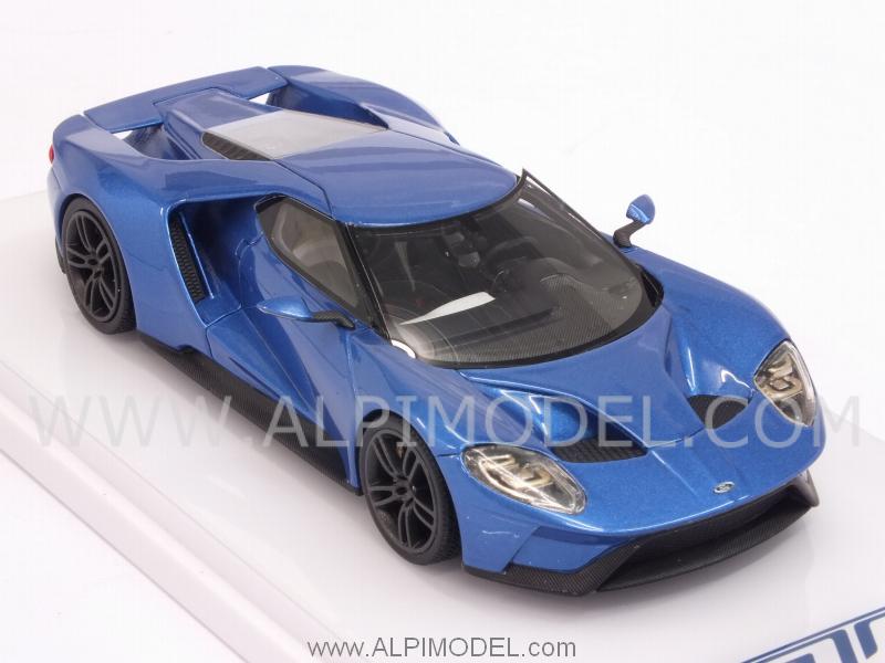 Ford GT North American Auto Show Detroit 2015 (Blue Metallic) - true-scale-miniatures