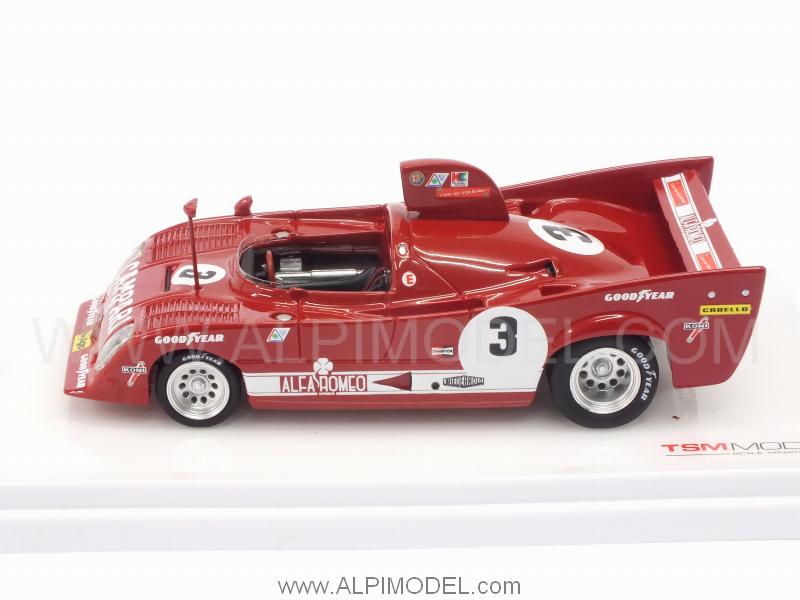 Alfa Romeo T33 TT12 #3 6h Watkins Glen 1975 Merzario - Andretti - true-scale-miniatures