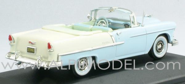 Chevrolet Bel Air 1955 open convertible (light blue/white) - vitesse
