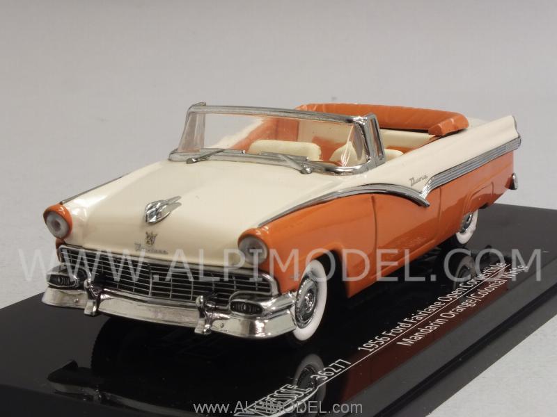 Ford Fairlane Convertible 1956 (Mandarin Orange/Colonial White) by vitesse