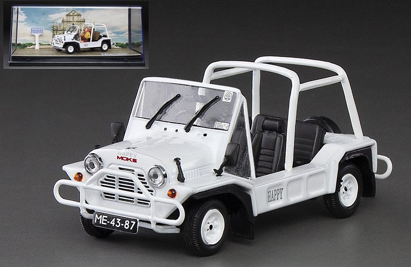 Austin Mini Moke 1968 (White) with 2 figurines by vitesse